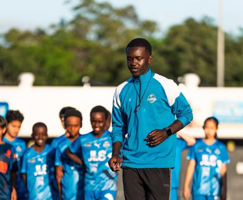 Coach Frank Leading Squad Training